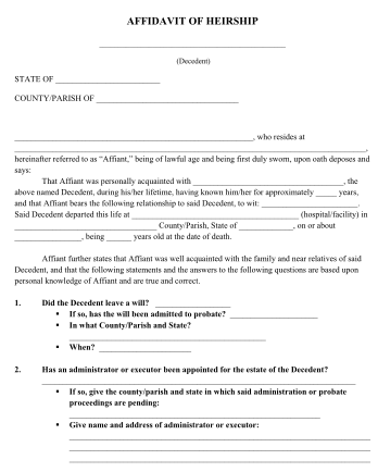 Affidavit-of-Heirship-Sample